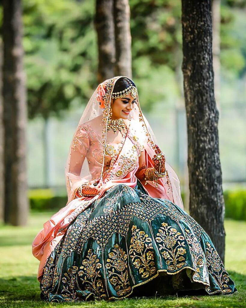 Bride portrait during wedding ceremony in Faridabad by Photosynthesis Photography Services