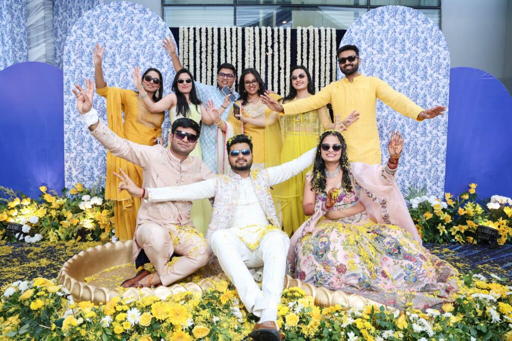 haldi ceremony at Grand Hyatt Gurgaon