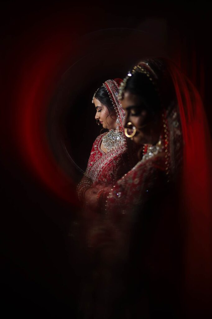 Bride portrait at Hotel Rajhans wedding 