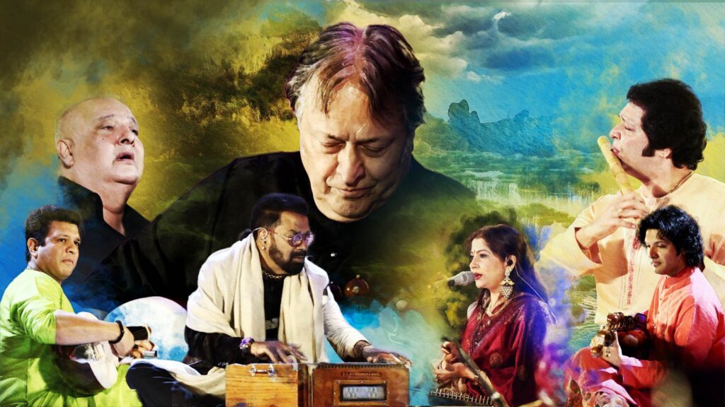 Ragas by the River music festival artists performing by the Ramganga River in Corbett during the 2024 and 2025 seasons