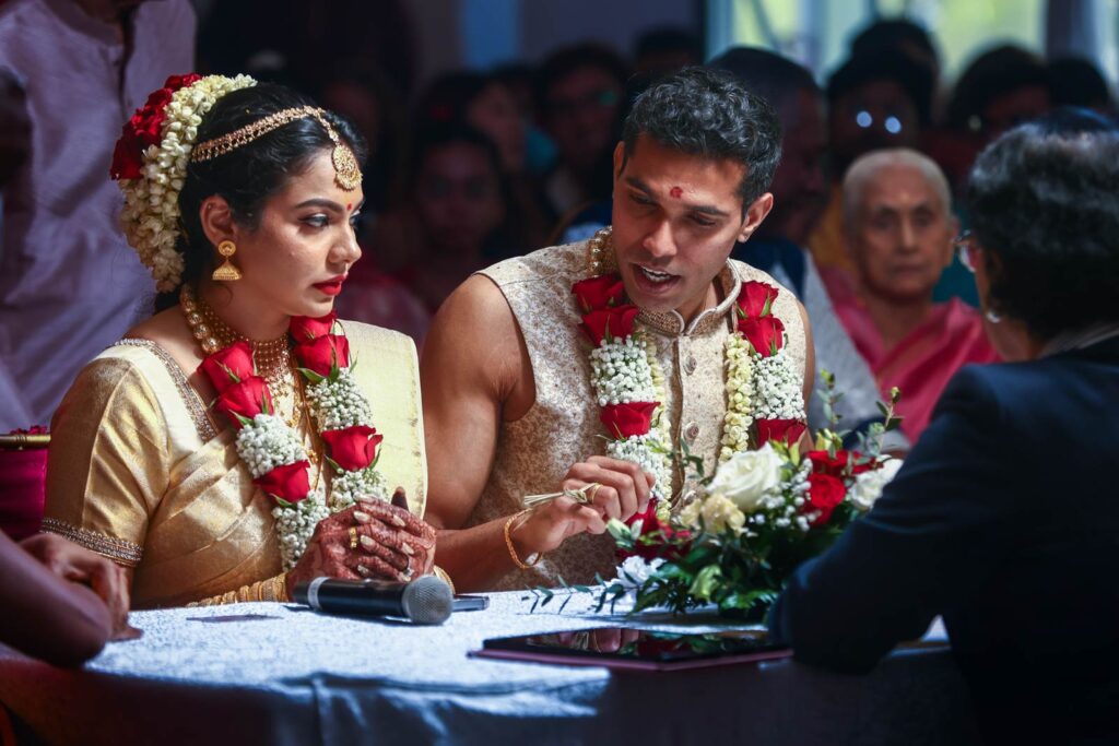 beautiful indian wedding ceremony at fort canning, singapore