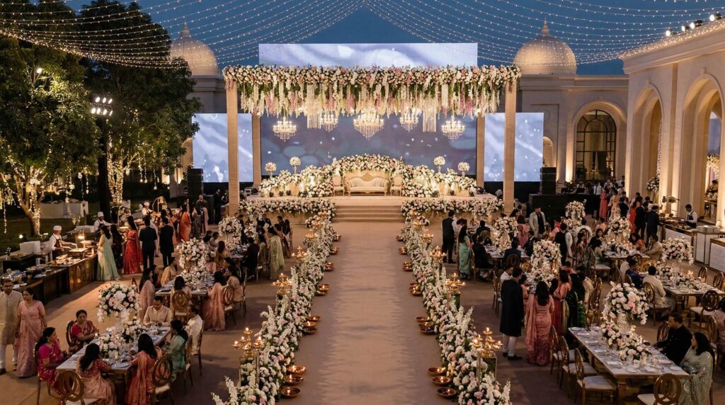 wedding venue setup in faridabad for indian weddings