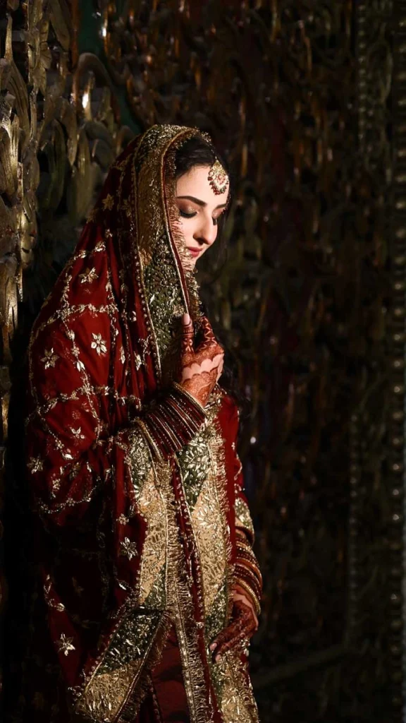 Anna's elegant portrait from a traditional muslim wedding in noida