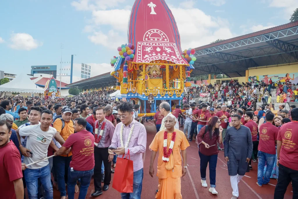 Jagannath Rath Yatra Singapore celebrations at Woodlands Stadium in 2025.