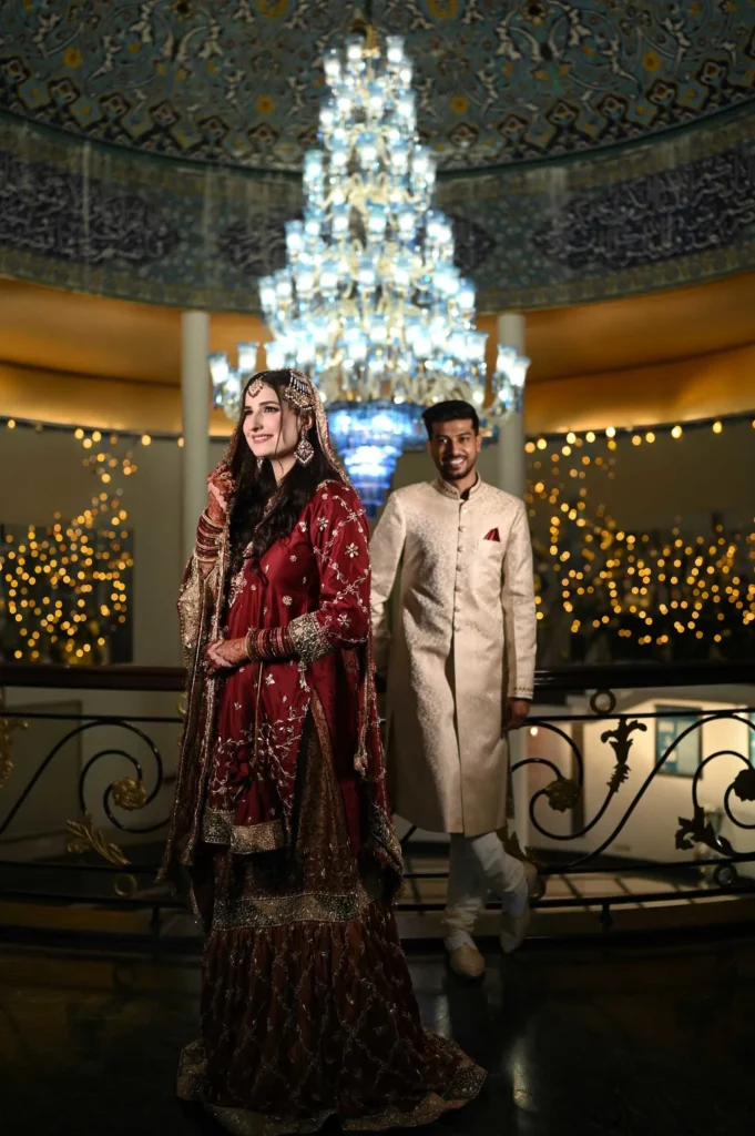 Traditional wedding portraits of Asim and Anna in Noida