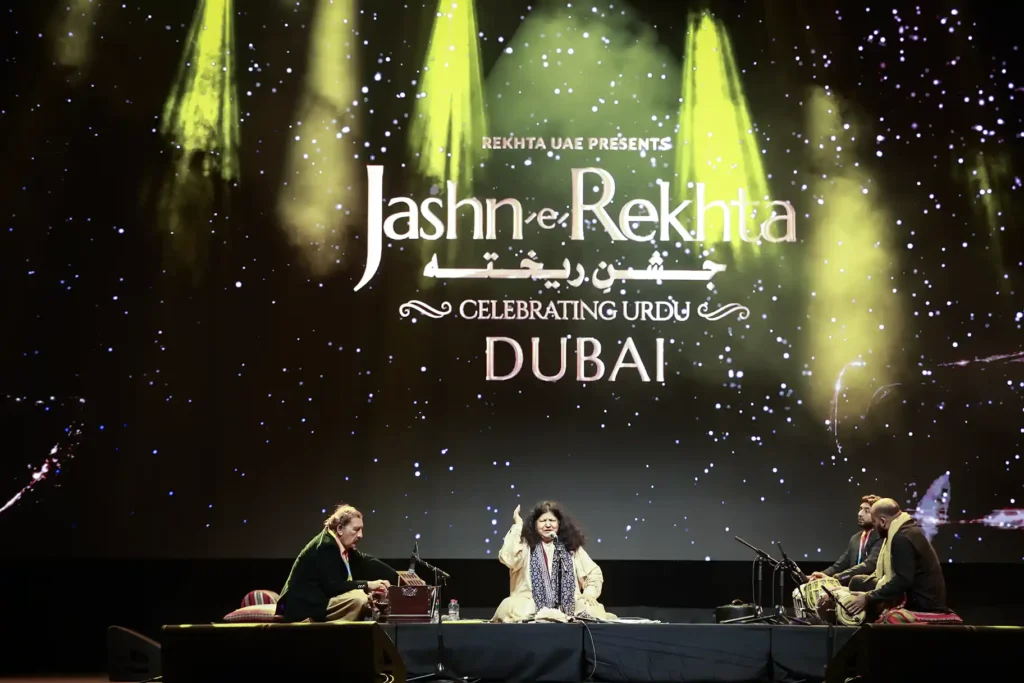 abida parveen's beautiful performance at Jashn-e-rekhta, Dubai photographed by Asad Ansari