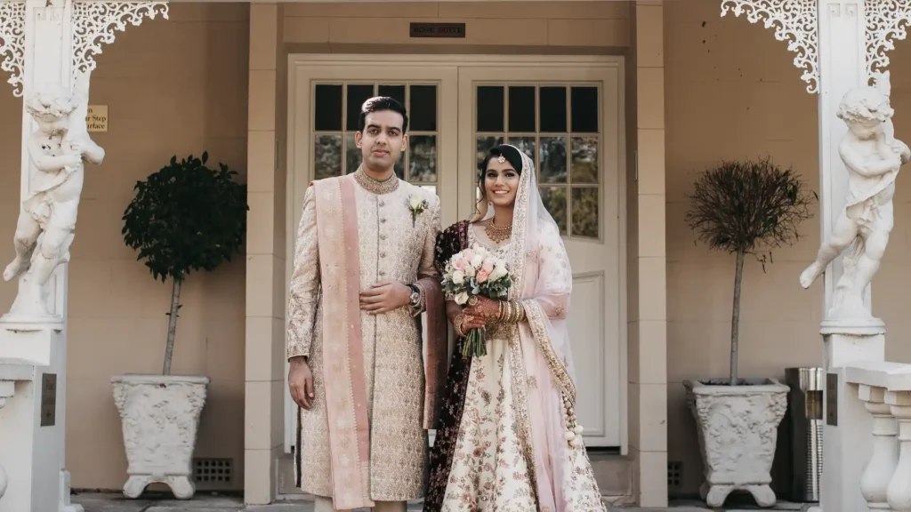 Basil and Rahmeena sharing a quiet moment during their Sydney wedding