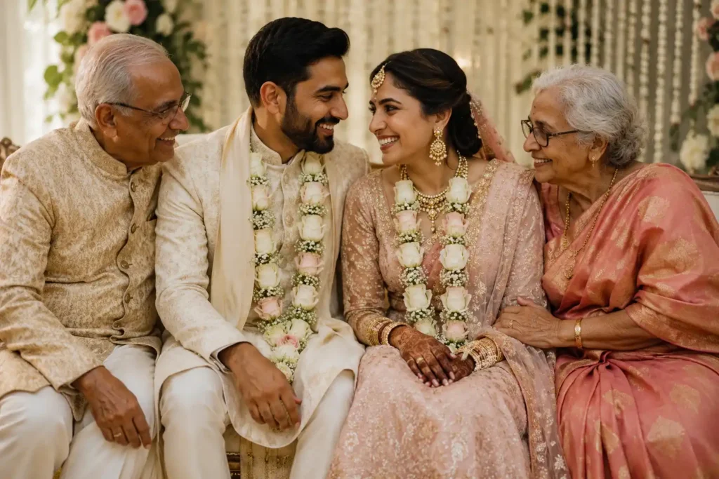 Wedding photograph capturing a genuine family moment that remains meaningful across generations