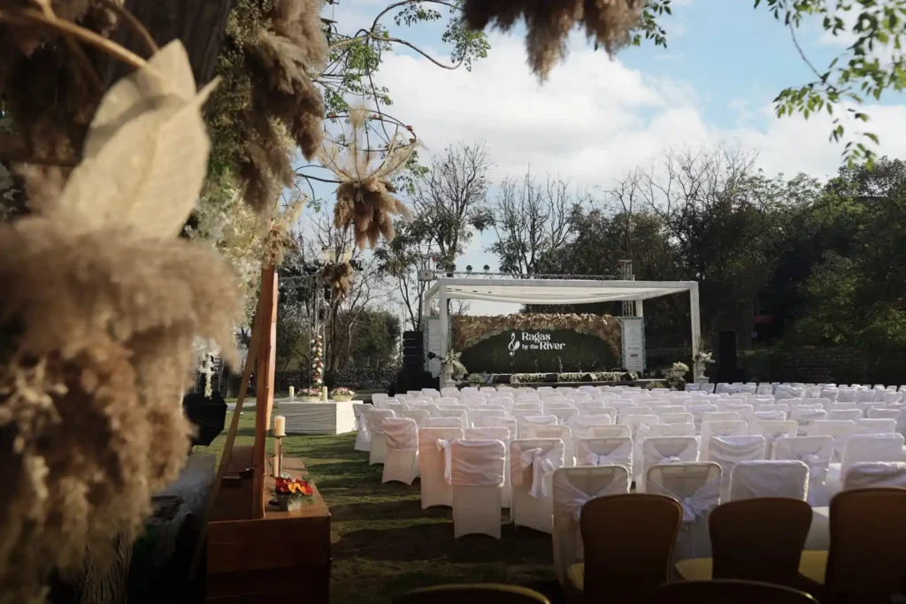 Venue and natural jungle surroundings of Ragas by the River. An Indian classical music and cultural experience documented by Asad Ansari.