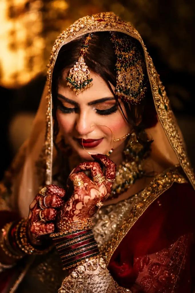 Zobia sharing a joyful moment during her two-day wedding celebration at Fort Royale in Aligarh