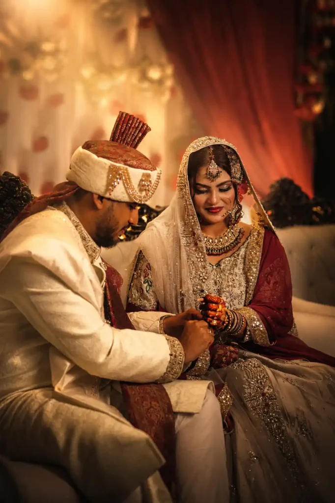 Zobia & Qutub During Their Nikah Ceremony at Fort Royale, Aligarh